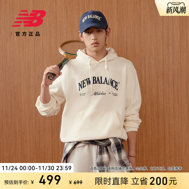 张员瑛同款 | New Balance  NB官方25男款冬卫衣套头衫NCF31161