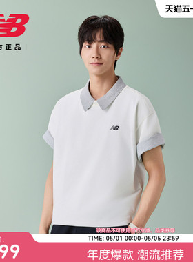 New Balance NB官方26新款男士潮流舒适运动休闲短袖T恤MT61U5N1