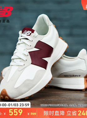 V头鞋 | New Balance NB官方正品女冬季复古红运动休闲鞋WS327KA