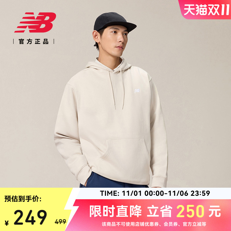 New Balance  NB官方25男款秋冬潮流舒适运动卫衣套头衫MT41511