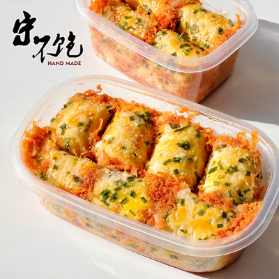 不饱的面包松软香葱肉松夹辣肉松卷酱多多盒子千层肉松面包