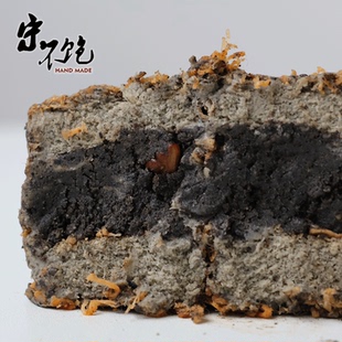 不饱的面包三重黑叽嘛肉松小贝黑芝麻蛋糕零食早餐下午茶盒子蛋糕