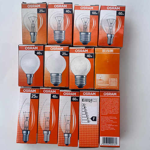 普通25W透明e14磨砂钨丝灯泡