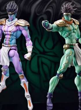 超像JOJO的奇妙冒险空条承太郎替身白金之星可动模型手办摆件人偶