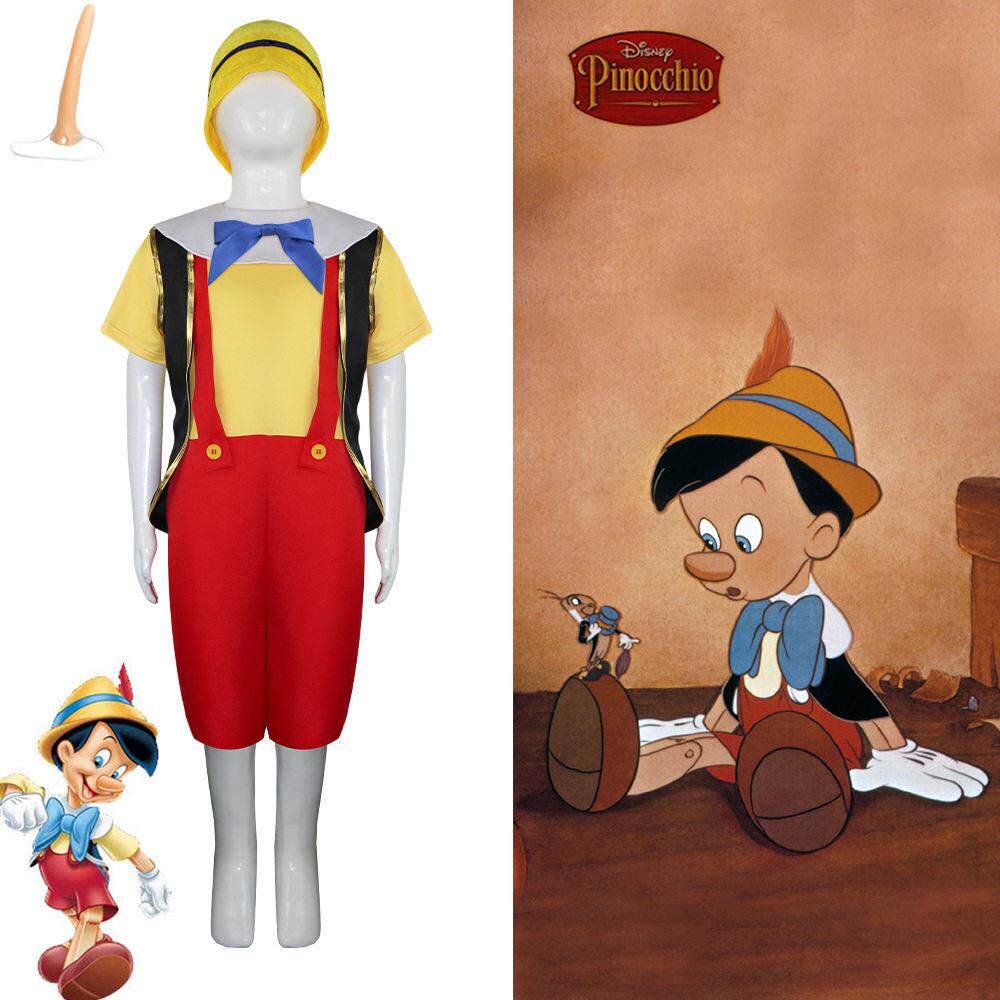 万圣节长鼻子皮匹诺曹cosplay服木偶奇遇记成人儿童亲子服装