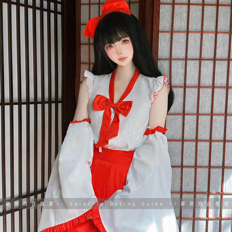 银河约会指南 日系巫女服cosplay二次元女仆装新春演出服装短裙