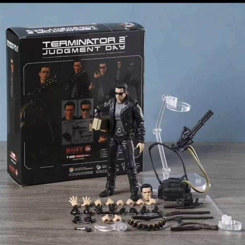 国产NECA  MAFEX199终结者T-800阿诺施瓦辛格警察7寸可动手办人偶