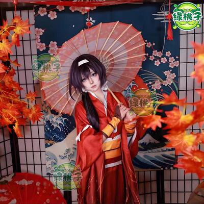泉镜花cos服文豪野犬cosplay服女装夜叉白雪浴衣和服假发配饰全套