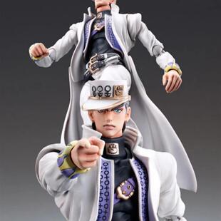 超像可动JOJO的奇妙冒险空条承太郎白衣黑衣白金之星模型手办玩具