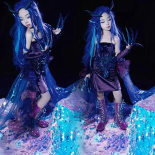 敖闰儿童服装演出服西海龙王敖闰姑姑成人cosplay二次元服装全套