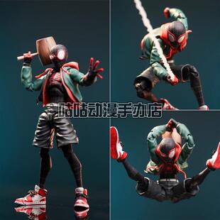 漫威迈尔斯蜘蛛侠手办shf毒液3屠SA关节可动模型男孩玩具六一礼物
