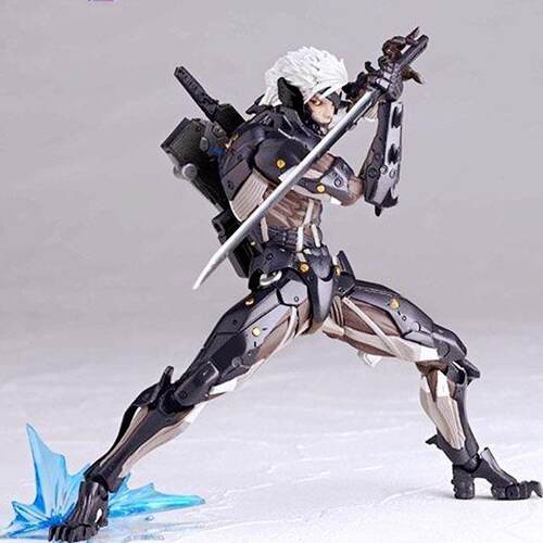 山口式MGS雷电蛇叔可动人偶手办