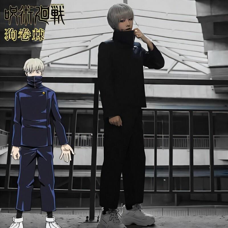 狗卷棘cos服咒术回战五条悟伏黑惠虎杖悠仁钉崎野蔷薇cospaly假发