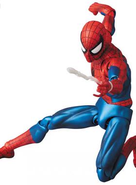 CT厂mafex075经典漫画蜘蛛侠金属色彼得帕克漫威可动手办模型玩具