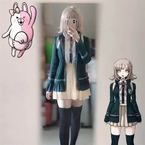 弹丸论破2七海千秋cos服动漫cosplay学院制服假发JK日常服可穿