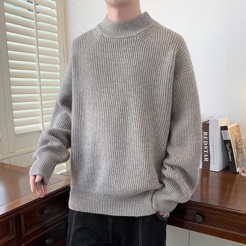 石狮市独登者服饰有限公司定制毛衣男秋冬季潮流休闲百搭条纹