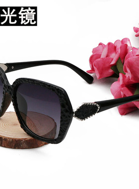 太阳镜圆脸大框明星款潮流带钻