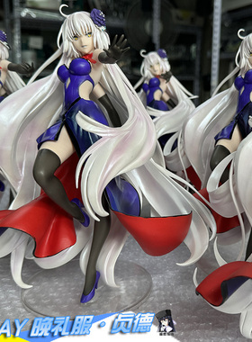 FATE FGO紫晚礼服贞德手办黑贞站姿后仰白发龙魔女国产XH/AY 萌燃