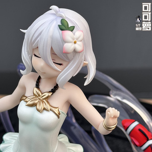 PCR公主连结泳装泳衣可可萝手办1/7模型白毛萝莉精灵可妈水着站姿