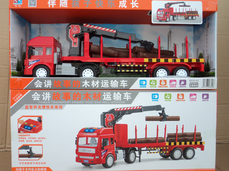 会讲故事头机8030-42木材运输车