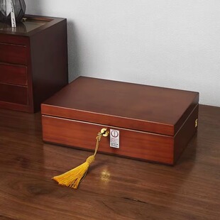 捡漏瑕疵品特价处理首饰盒实木带锁大容量首饰收纳盒