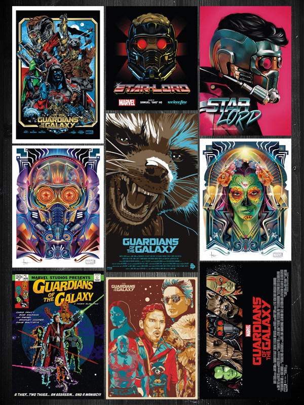 整版 美漫 银河护卫队 海报风电影贴纸 笔记本贴纸 箱贴 电脑贴