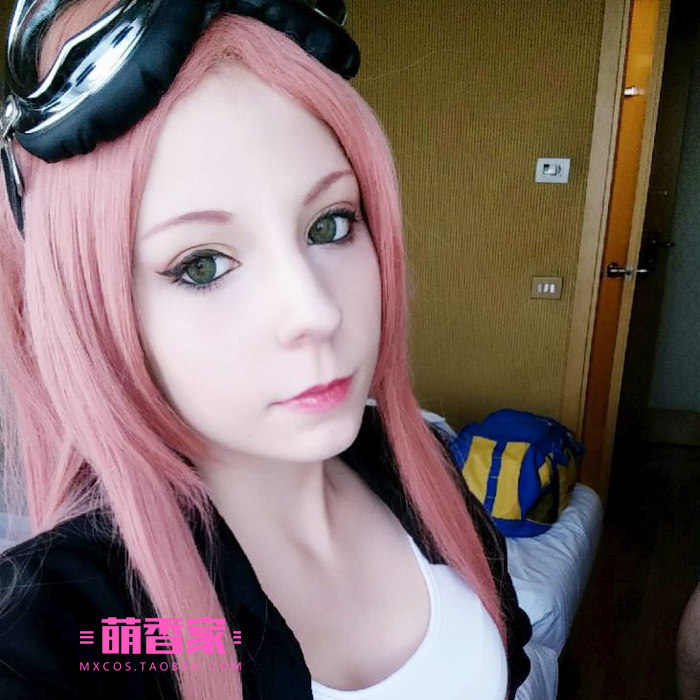 家庭教师 碧洋琪 幸运星 柳生 胭粉色长直发 桃井五月cosplay假发