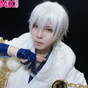 萌香家 刀剑乱舞/鶴丸国永/姥爷/鹤丸/槙岛圣护cosplay假发