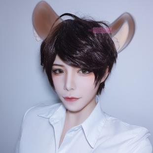 萌香家 王者荣耀 李元芳 王都密探 初始版 COSPLAY COS假发现货