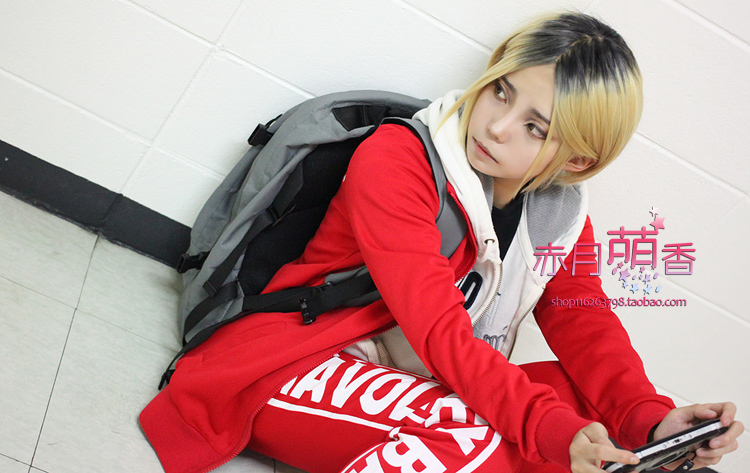 排球少年孤爪研磨中分动漫假发