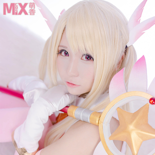 萌香家魔法少女伊莉雅cos假毛伊莉雅丝菲尔米黄色80cmcosplay假发