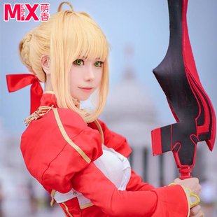 萌香家FateEXTRAcos假发尼禄 发包款已造型金色现货cosplay假发