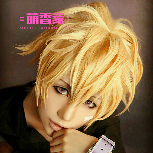 狂欢节karneval 与仪萨博 保鲁夫拉姆 金黄色微卷短发cosplay假发