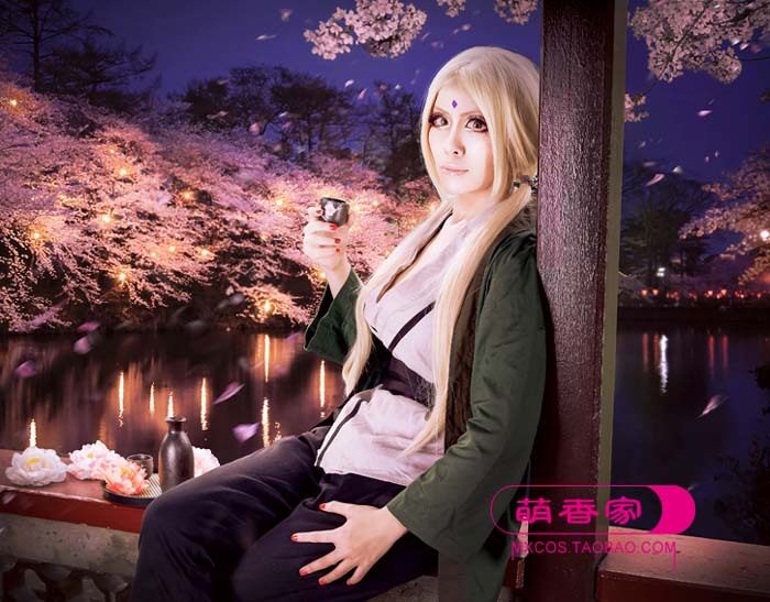 萌香家火影忍者假发纲手婆婆假毛小叽白俄犬夜叉cosplay假发