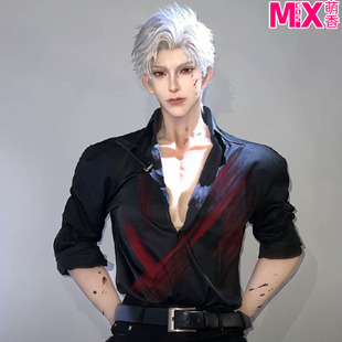 萌香家恋与深空 秦彻cos假发 打毛顶层次反翘短发易造型现货包邮