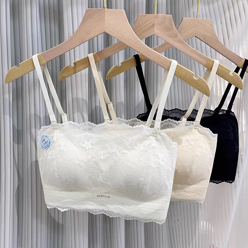 安芝莎2809新款美背抹胸内衣女夏薄款防滑裹胸防走光聚拢吊带文胸