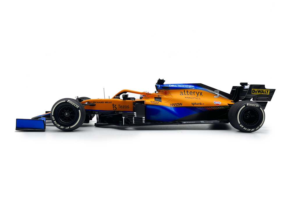 F1赛车模型摆件1:1B8合金迈凯伦里卡多2021年MCL35M意大利