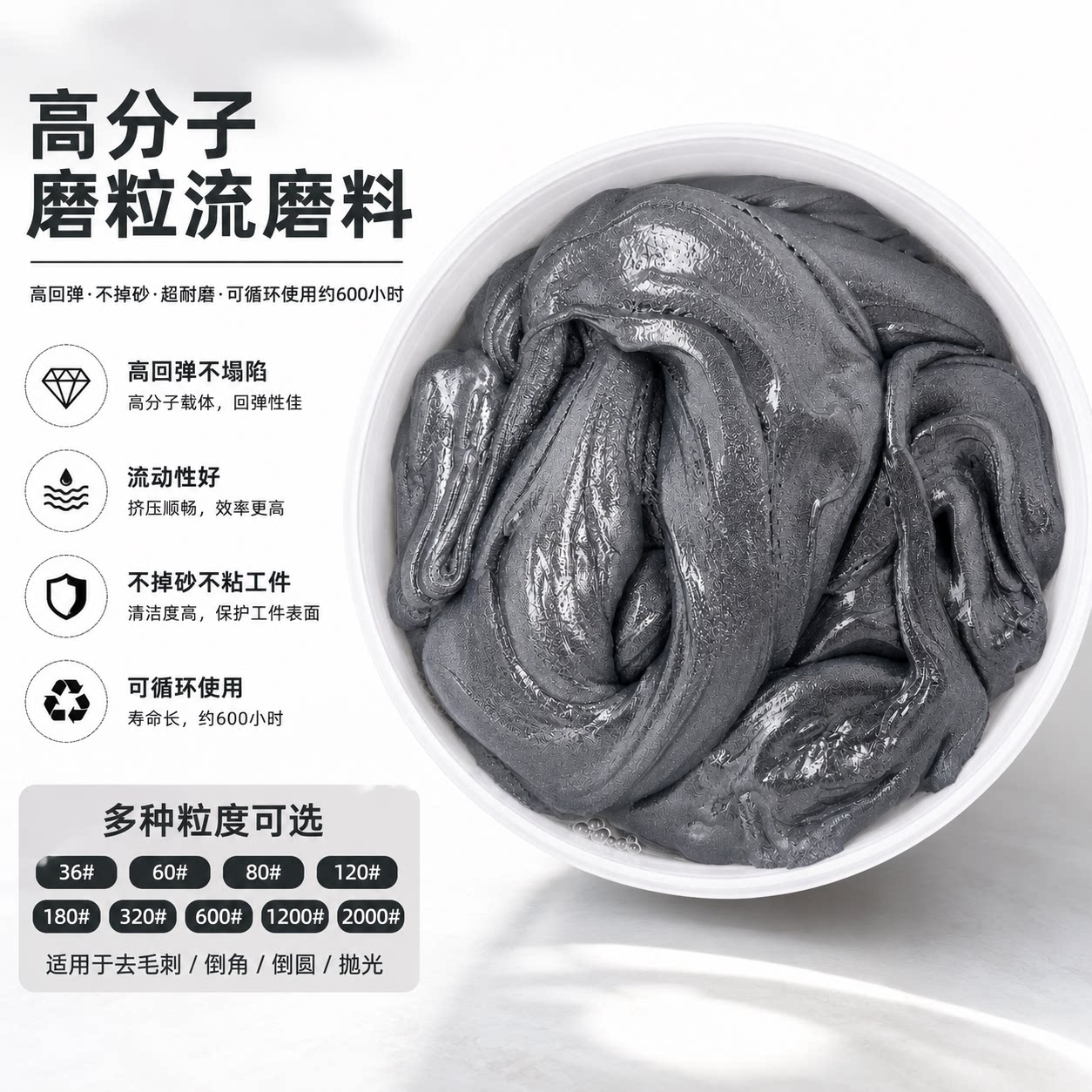 磨粒流流体抛光膏镜面大孔径适用