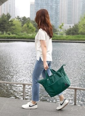 韩国 Fulldesign气质简约男女手提行李包商务出行休闲包 配包中包