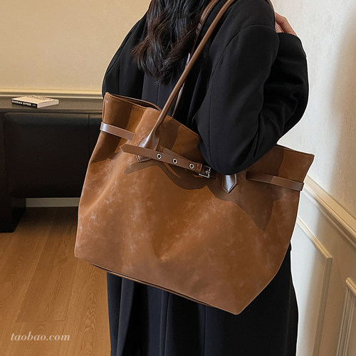 复古磨砂新款秋季韩版时尚托特包