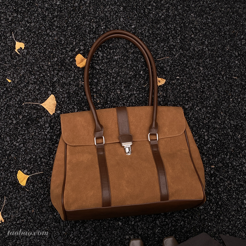 通勤单肩公文包上班外出托特包