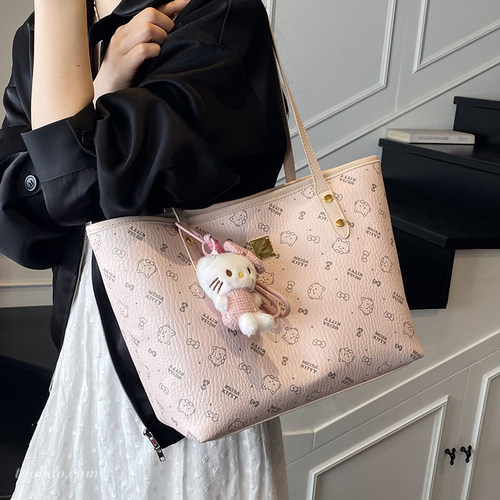 2025潮流印花托特包大容量通勤包