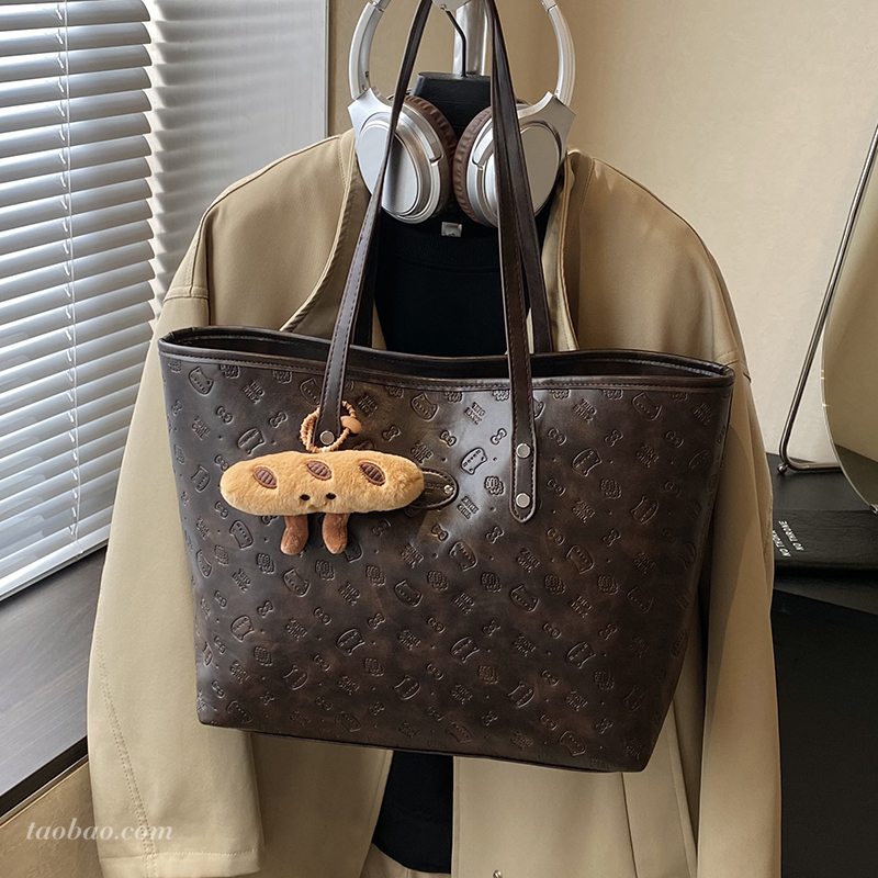 超火小众大容量卡通托特包