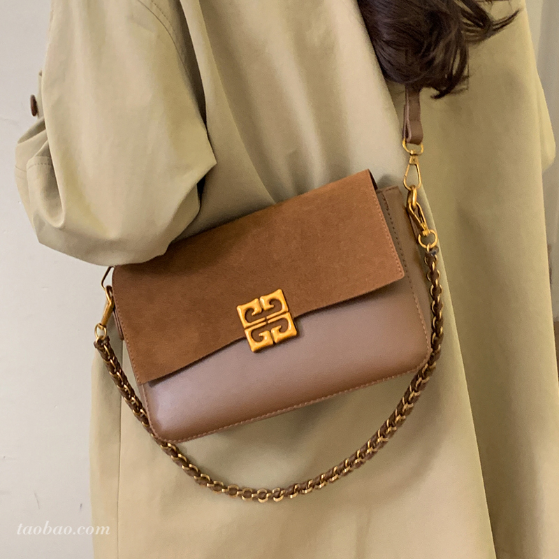 秋冬新款高级感小众斜挎小方包