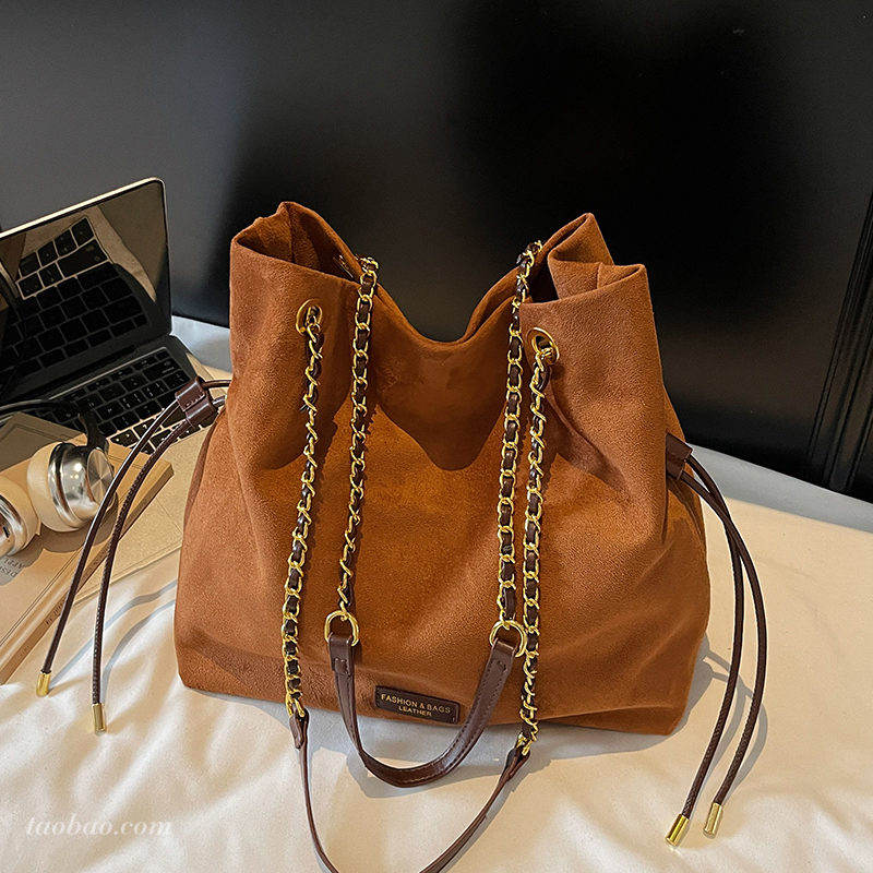 高级感复古托特包大容量手提包