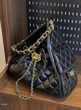 25bag小香风菱格链条腋下包包女2026新款黑色上班通勤轻奢单肩包