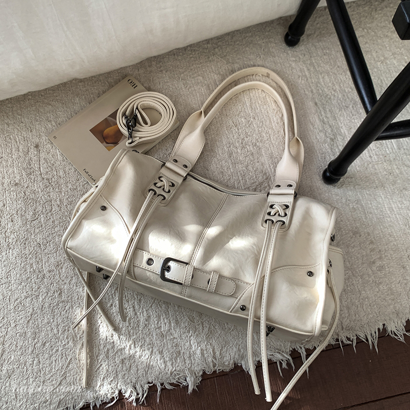 复古机车包大容量手提托特包