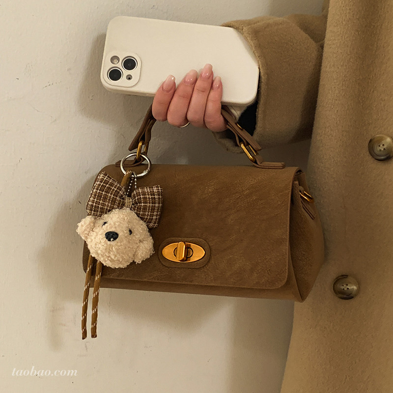 高级感复古磨砂包包女2025新款时尚百搭斜挎包精致超火手提小方包,箱包皮具/热销女包/男包,小方包,淘宝优惠券,粉丝福利购,淘宝优惠卷