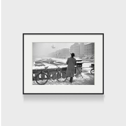 Henri Cartier Bresson 亨利布列松黑白摄影装饰画咖啡厅书房挂画