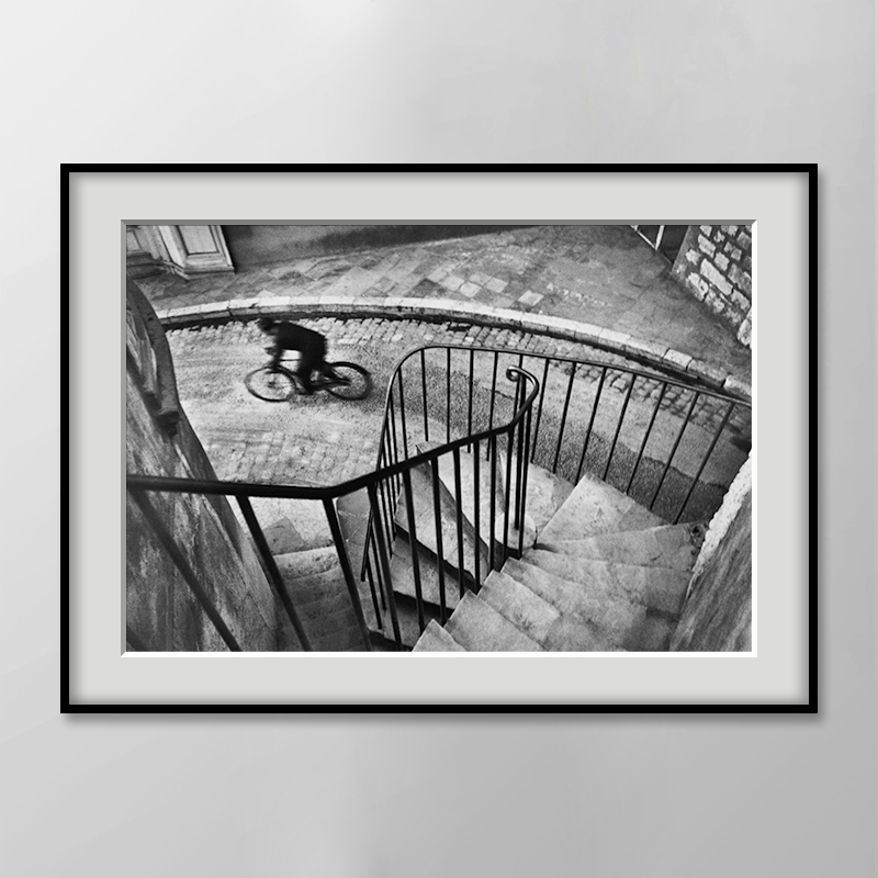 咖啡厅复古怀旧黑白照片装饰画